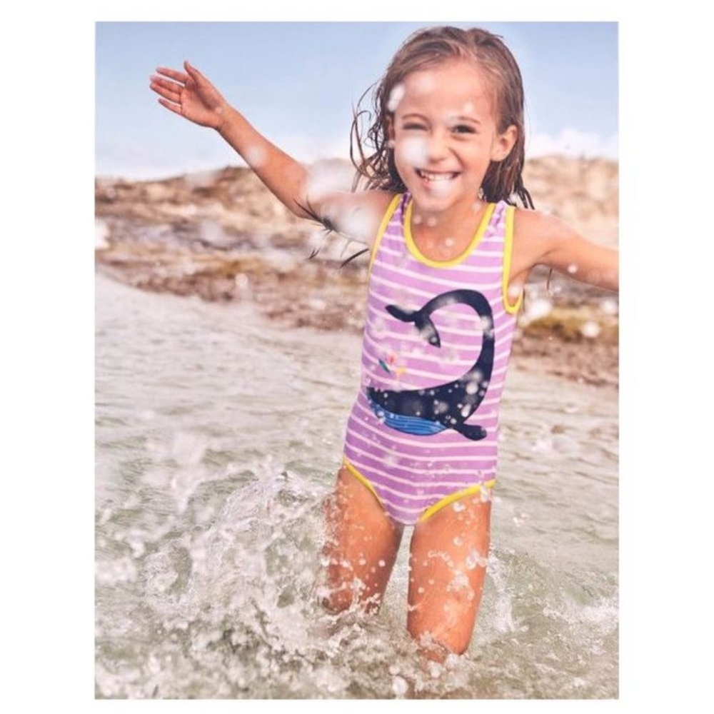 Mini Boden Rashguard Swim Top 6-7Y - Picture 6 of 7